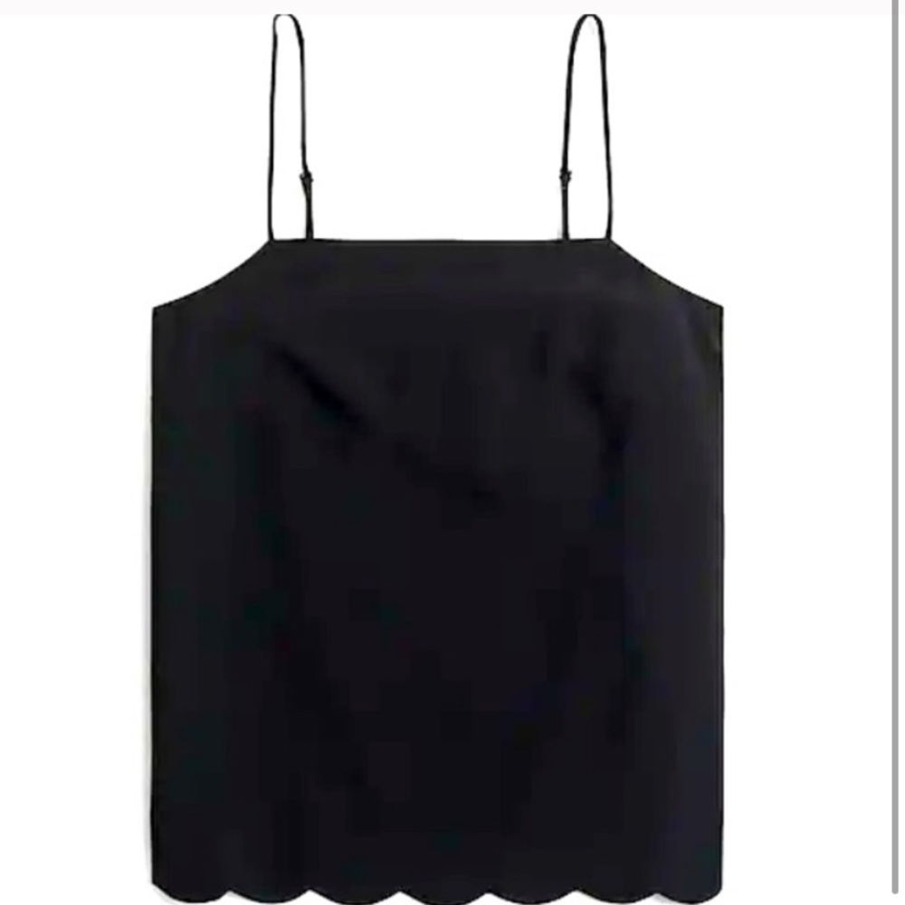 NWT J. Crew Scalloped Bottom Tank • Size 0